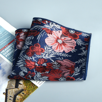 Muška džepna maramica za sako, cvjetni žakard, poliester vlakno, sklopiva, formalni/poslovni stil