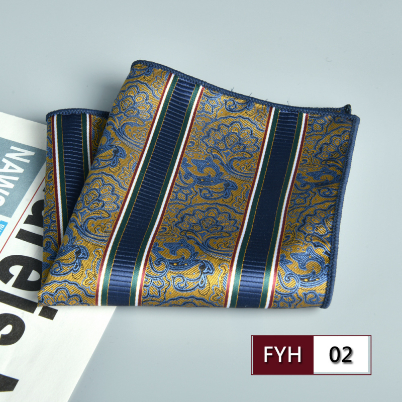 Muška džepna maramica za sako, cvjetni žakard, poliester vlakno, sklopiva, formalni/poslovni stil