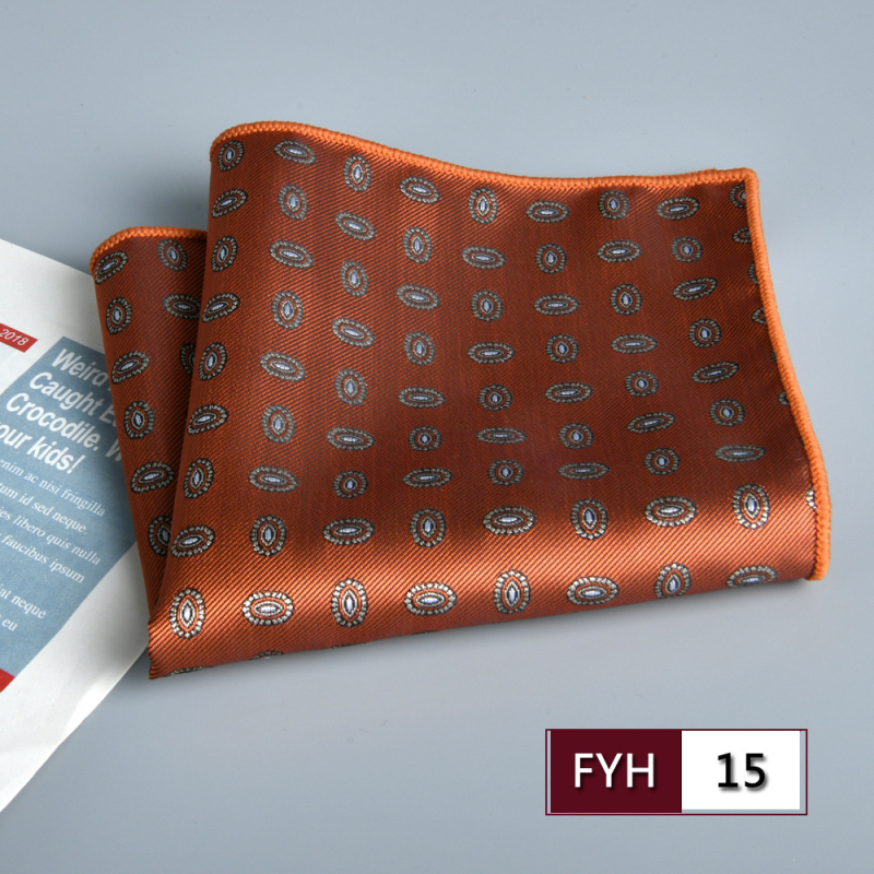 Muška džepna maramica za sako, cvjetni žakard, poliester vlakno, sklopiva, formalni/poslovni stil