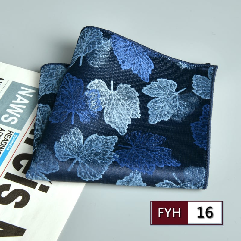 Muška džepna maramica za sako, cvjetni žakard, poliester vlakno, sklopiva, formalni/poslovni stil