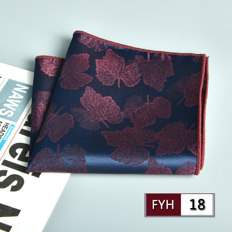 Muška džepna maramica za sako, cvjetni žakard, poliester vlakno, sklopiva, formalni/poslovni stil