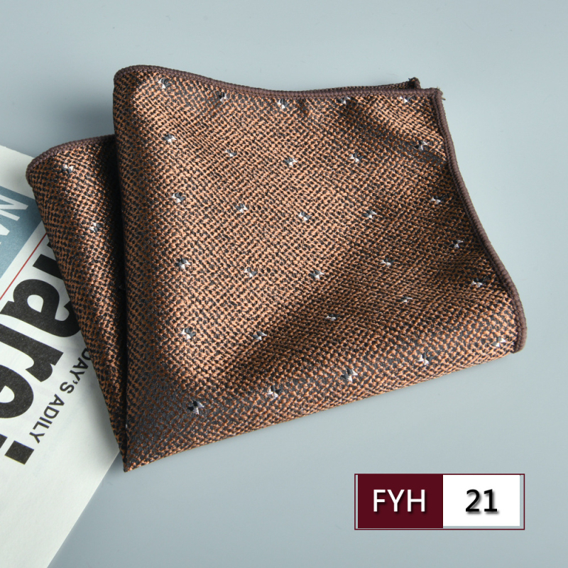 Muška džepna maramica za sako, cvjetni žakard, poliester vlakno, sklopiva, formalni/poslovni stil