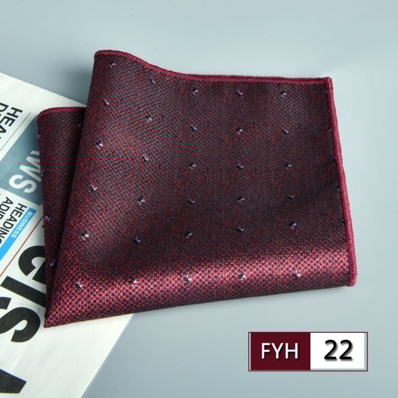 Muška džepna maramica za sako, cvjetni žakard, poliester vlakno, sklopiva, formalni/poslovni stil