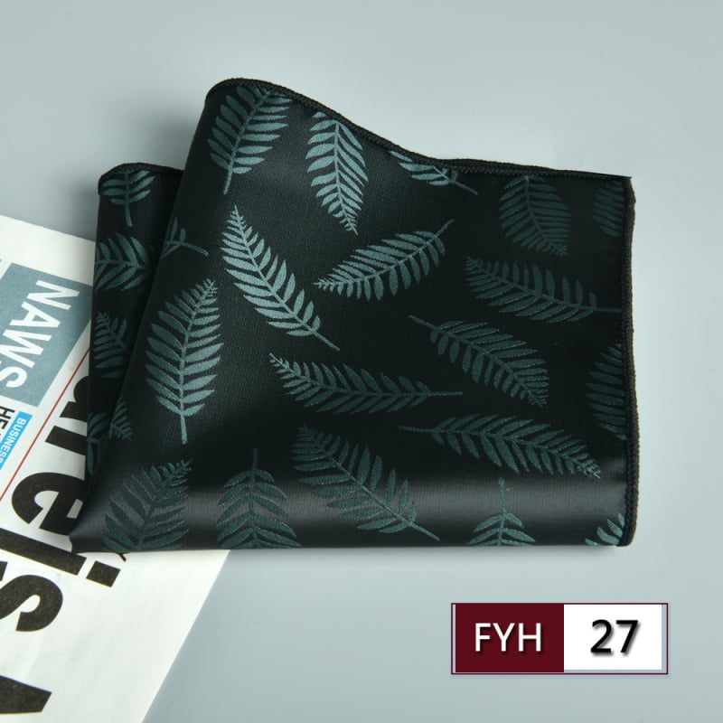 Muška džepna maramica za sako, cvjetni žakard, poliester vlakno, sklopiva, formalni/poslovni stil