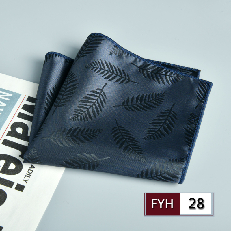 Muška džepna maramica za sako, cvjetni žakard, poliester vlakno, sklopiva, formalni/poslovni stil