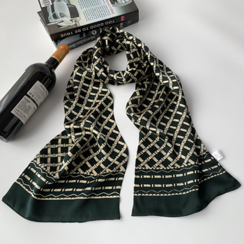 Мъжки шал от Mulberry коприна – Hangzhou произход, средна дължина, есен 2023, стил за градско делово ежедневие