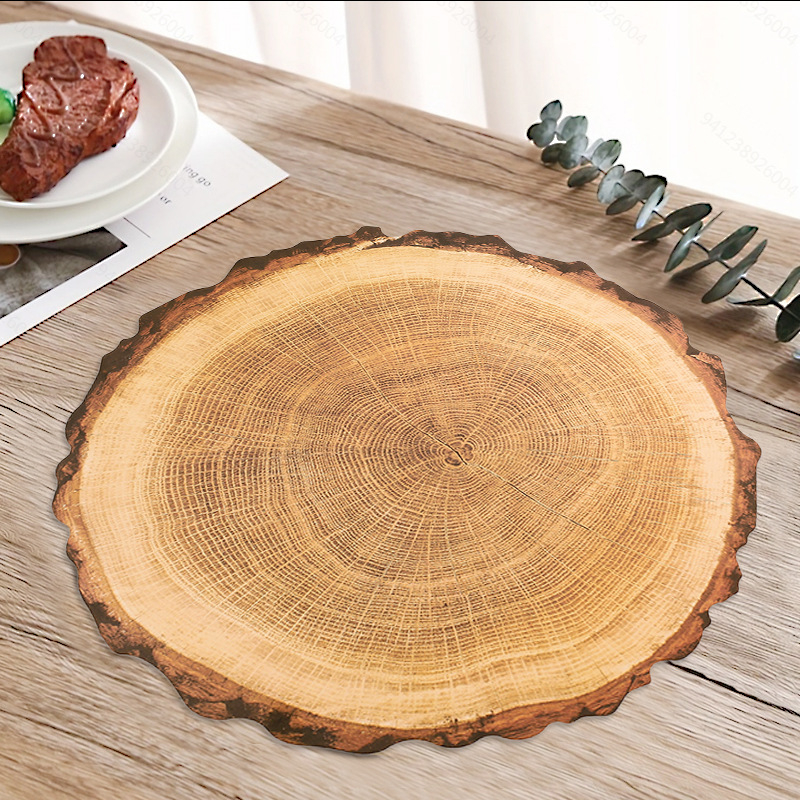 Kör alakú PP étkezési alátét, vízálló, csúszásmentes, hőszigetelő, dekoratív