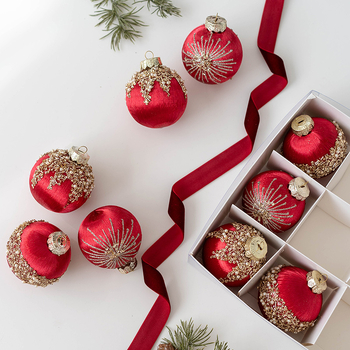 Σετ διακοσμητικών μπάλων για χριστουγεννιάτικο δέντρο – Υλικό: αφρός, Στυλ: μοντέρνο μινιμαλιστικό, Κατασκευή: ημιχειροποίητη/ημιμηχανική, Μάρκα: Spring color