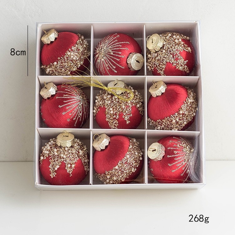 Σετ διακοσμητικών μπάλων για χριστουγεννιάτικο δέντρο – Υλικό: αφρός, Στυλ: μοντέρνο μινιμαλιστικό, Κατασκευή: ημιχειροποίητη/ημιμηχανική, Μάρκα: Spring color