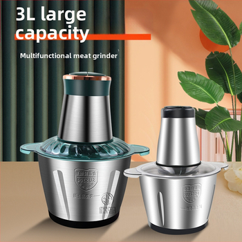 Οικιακή μηχανή κιμά και ανάμειξης | χωρητικότητα 1–3 L; σώμα από ανοξείδωτο ατσάλι; 4 λεπίδες; μέγ. ταχύτητα 10 000 rpm; θόρυβος < 36 dB