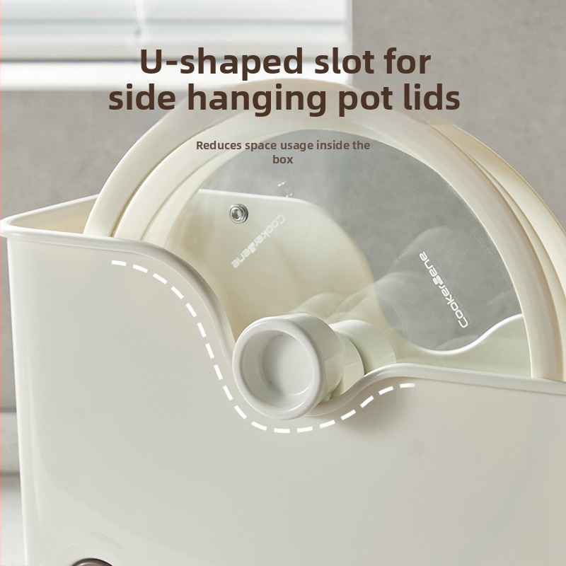 Box na skladovanie riadu - plastový, viacúčelový organizér do kuchyne, Starry Sky, moderný minimalistický štýl