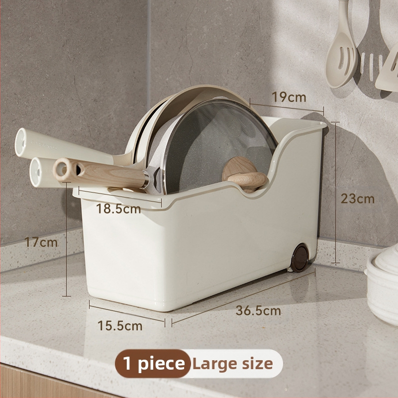 Trauku uzglabāšanas kaste - plastmasa, daudzfunkcionāla virtuves organizators, Starry Sky zīmols, moderns minimālisma stils