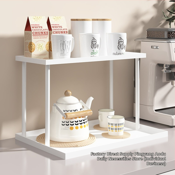 Διπλό ράφι αποθήκευσης φλυτζανιών για γραφείο και επιφάνειες, για τσάι και καφέ φλυτζάνια, μοντέλο 985, υλικό: μεταξωτό λουλούδι, στυλ: γενικής χρήσης