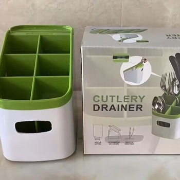 Virtuves daudzfunkcionālais nažu statīvs ar ēdamkociņu turētāju un asināmo – sienas stiprinājums, plastmasas, mūsdienīgs minimālisma stils