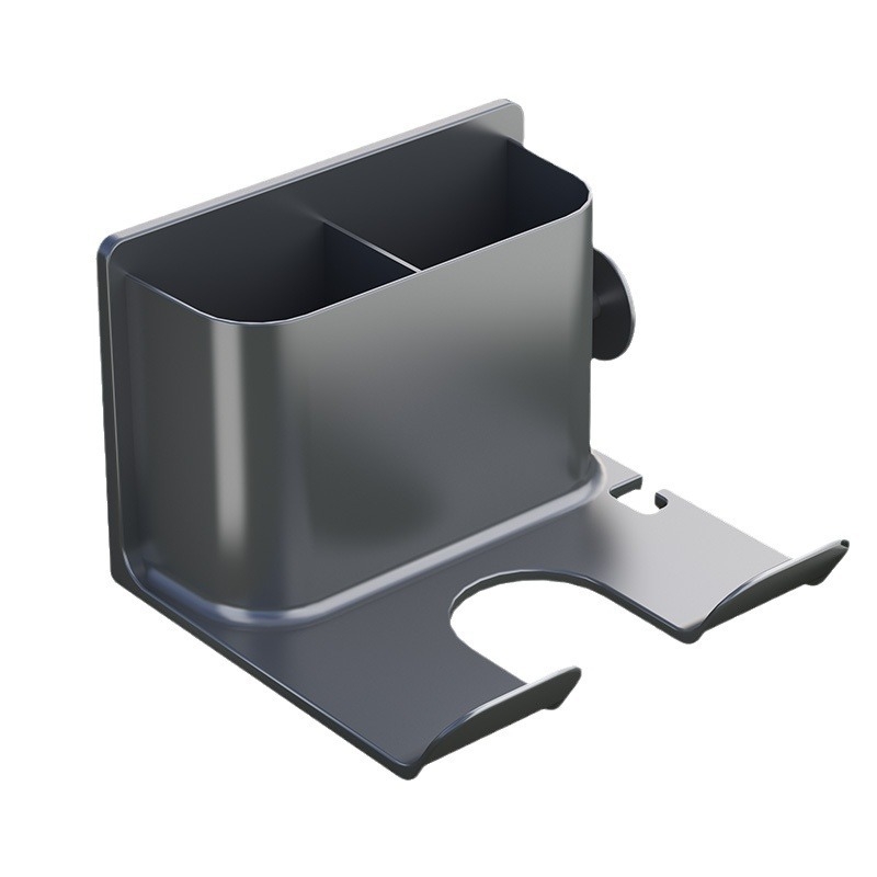 Sieninis plaukų džiovintuvo laikiklis su sandėliavimo lentyna (Medžiaga: Plastikas; Prekės ženklas: Kitas; Stilius: Šiuolaikinis paprastumas; Paviršiaus apdorojimas: Nėra; Sertifikacija: Nėra)