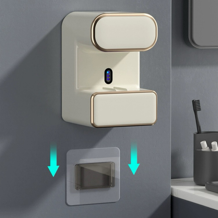 Automatinis dantų pastos išspaudėjas su UV sterilizacija ir dantų šepetėlių laikikliu, 2024 m. modelis RA-958, vaikams ir suaugusiems