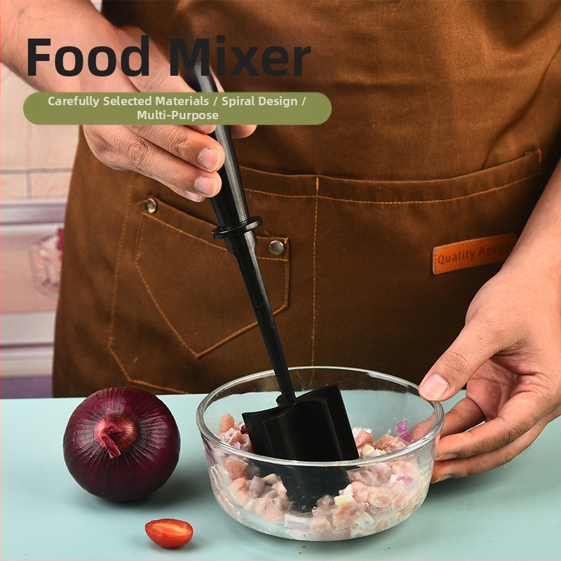 Ръчен месо чопър и лопатка за разбъркване — PP материал, модерен минималистичен стил, издание 2023