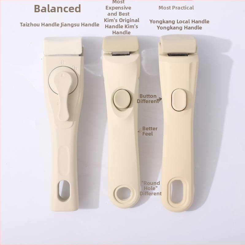 Σετ μαγειρικών σκευών με αποσπώμενο χερούλι — αντικολλητικά σκεύη από κράμα αλουμινίου με πολυεπίπεδο πάτο, περιλαμβάνει κατσαρόλα για γάλα, δύο τηγάνια, καπάκι γυάλινο με σιλικόνη, συμβατό με επαγωγή