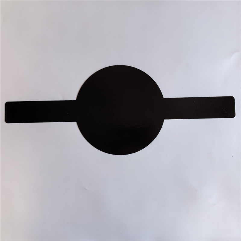 Силиконова подложка за печене за прехвърляне на тесто и замесване — неравна кръгла форма; материал: силикон; лого отпечатано