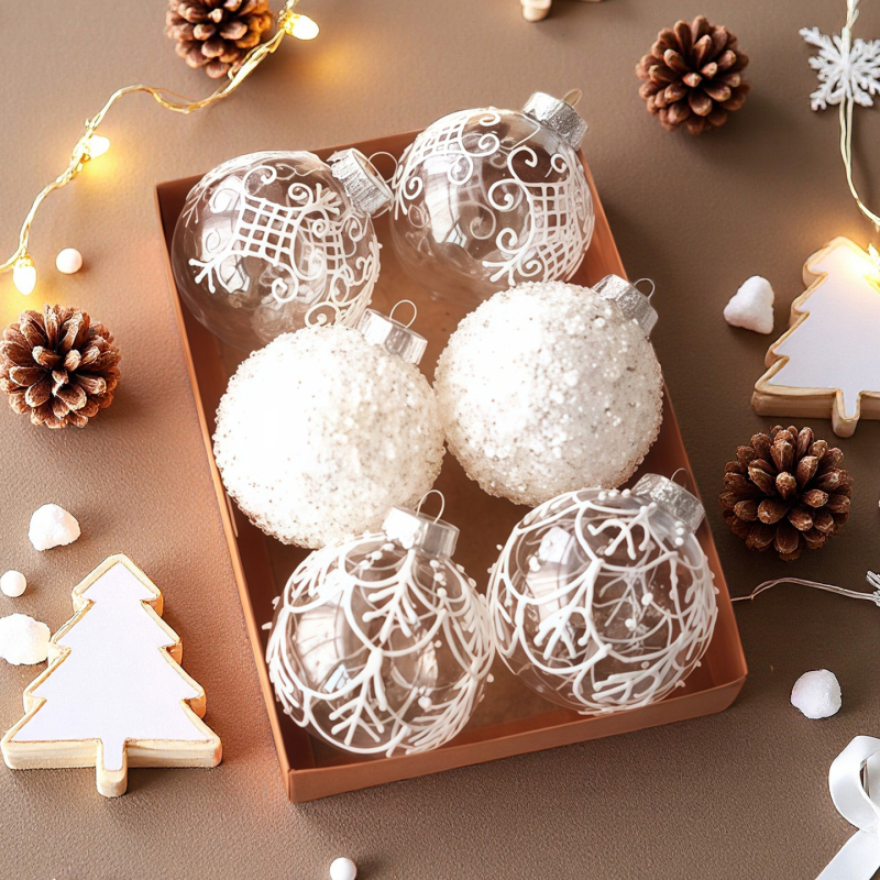 Műanyag karácsonyi gömb díszítő készlet – karácsonyfadísz, márka: TINGZHI, stílus: Egyéb, karácsonyra