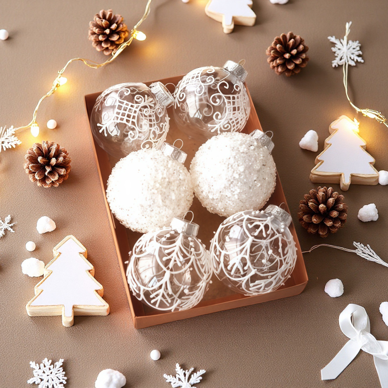 Műanyag karácsonyi gömb díszítő készlet – karácsonyfadísz, márka: TINGZHI, stílus: Egyéb, karácsonyra