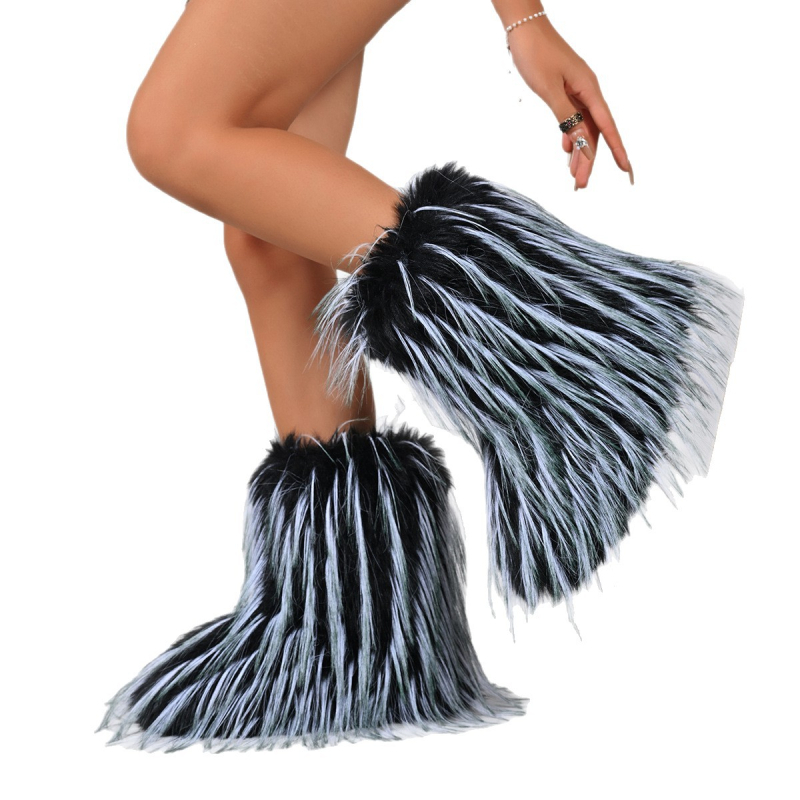 Siltas slip-on sniega zābaki ar kokvilnas augšdaļu, gumijas zole, vidēja augstuma kājas daļa, platformas papēdis