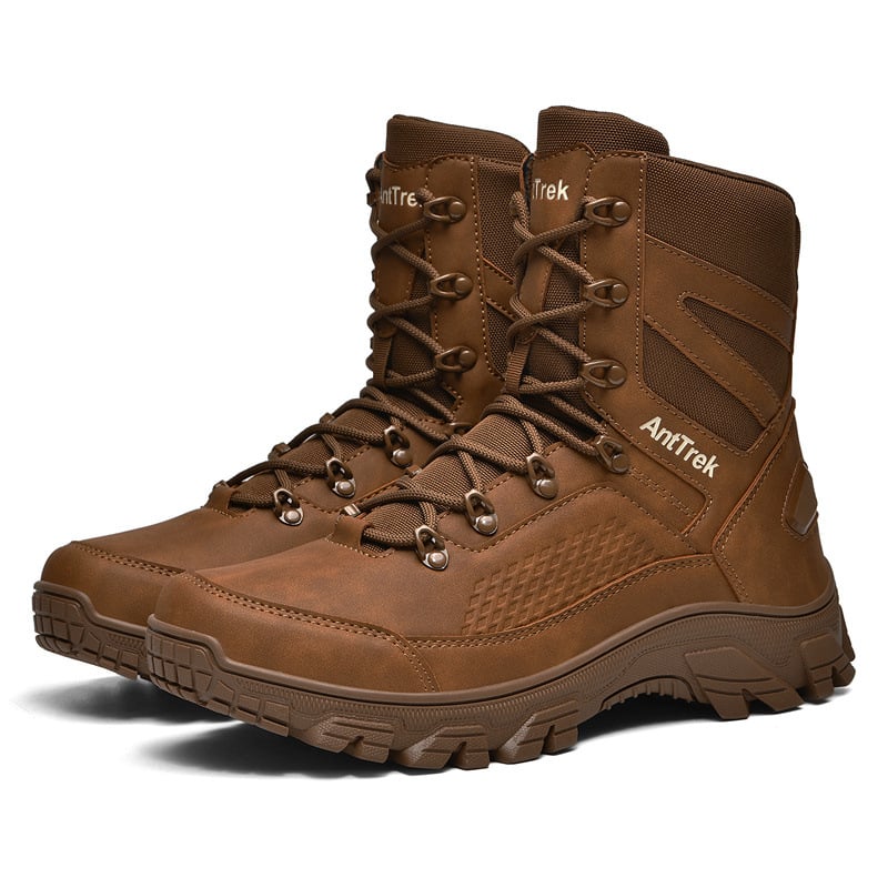 Ανδρικά ψηλά τακτικά μποτάκια για υπαίθριες πεζοπορίες και ορειβασία, Oxford ύφασμα