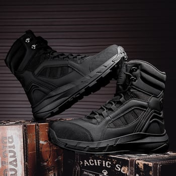 Τακτικά Ανδρικά Υψηλά Μποτάκια για Εξωτερική Χρήση; Υλικό: Oxford Cloth + Cowhide Suede; Φύλο: Άνδρας; Πεδίο Χρήσης: Πεζοπορία, Σκοποβολή, Πολεμικές Τέχνες, Ακραίες Προκλήσεις