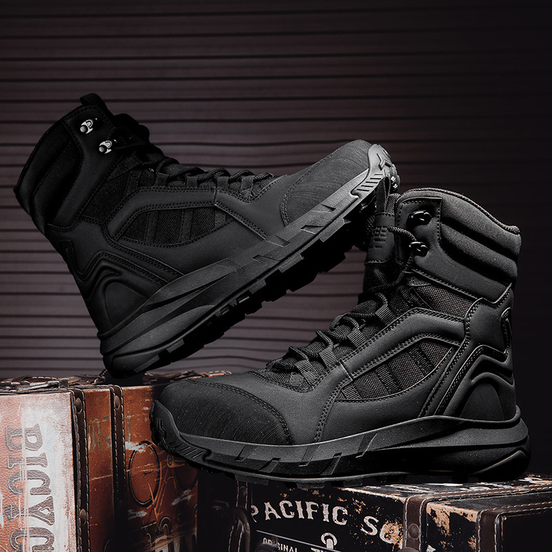 Τακτικά Ανδρικά Υψηλά Μποτάκια για Εξωτερική Χρήση; Υλικό: Oxford Cloth + Cowhide Suede; Φύλο: Άνδρας; Πεδίο Χρήσης: Πεζοπορία, Σκοποβολή, Πολεμικές Τέχνες, Ακραίες Προκλήσεις