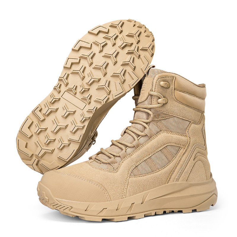 Τακτικά Ανδρικά Υψηλά Μποτάκια για Εξωτερική Χρήση; Υλικό: Oxford Cloth + Cowhide Suede; Φύλο: Άνδρας; Πεδίο Χρήσης: Πεζοπορία, Σκοποβολή, Πολεμικές Τέχνες, Ακραίες Προκλήσεις