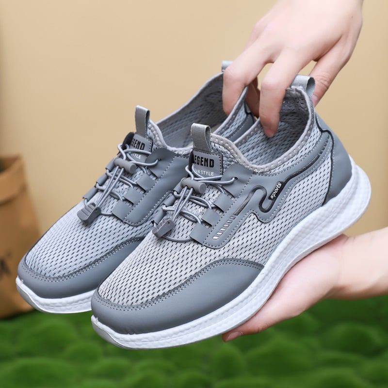 Αθλητικά παπούτσια με διχτυωτή επάνω μεριά – διαπνέοντα, αντιολισθητικά, ελαφριά PU σόλα, χαμηλό προφίλ, στρογγυλή μύτη