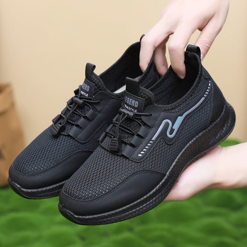 Αθλητικά παπούτσια με διχτυωτή επάνω μεριά – διαπνέοντα, αντιολισθητικά, ελαφριά PU σόλα, χαμηλό προφίλ, στρογγυλή μύτη