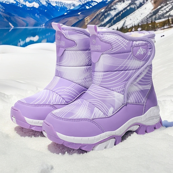 Унисекс ботуши до глезена, ежедневен стил, горна част Оксфорд плат, плюшена подплата, анти‑плъзгаща подметка, есенно-зимни