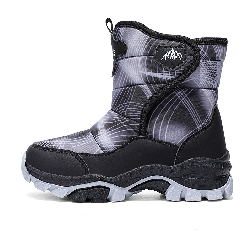 Унисекс ботуши до глезена, ежедневен стил, горна част Оксфорд плат, плюшена подплата, анти‑плъзгаща подметка, есенно-зимни