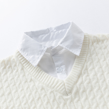 Пуловер трикотаж, корейски стил, свободен силует, кръгло деколте, дълги ръкави