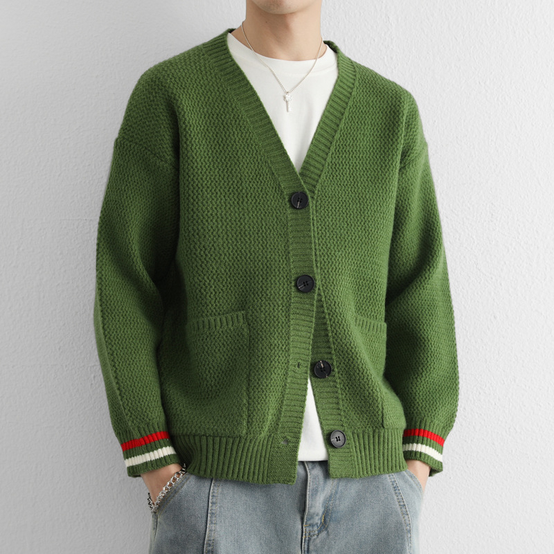 Megztas kardiganas su stovinčiu kaklu, spalvų blokas, ilgos rankovės, storesnė medžiaga, 90% poliesteris