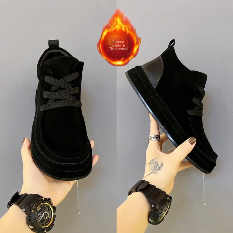 Ανδρικές χειμερινές παντόφλες: ζεστές, ανθεκτικές στη φθορά, επάνω μέρος από ύφασμα-δίχτυ, σόλα από πλαστικό, μεσαίο πάχος, καθημερινά χαλαρά παπούτσια σπιτιού