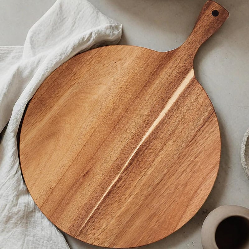 Ξύλινη σανίδα κοπής με λαβή (οικιακή χρήση, ανθεκτική σε μούχλα, μοντέρνος απλός σχεδιασμός, κυκλοφόρησε το 2024)