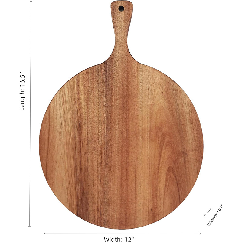 Ξύλινη σανίδα κοπής με λαβή (οικιακή χρήση, ανθεκτική σε μούχλα, μοντέρνος απλός σχεδιασμός, κυκλοφόρησε το 2024)