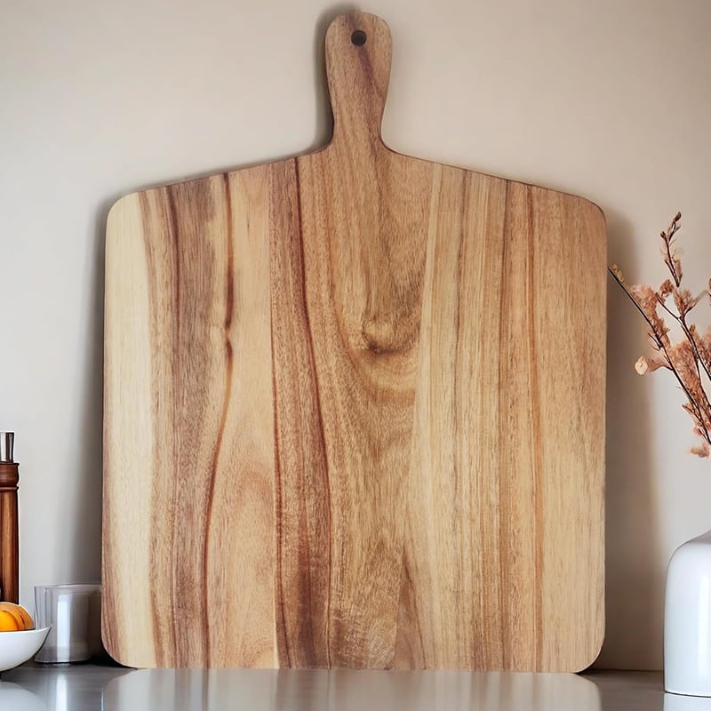 Ξύλινη σανίδα κοπής με λαβή (οικιακή χρήση, ανθεκτική σε μούχλα, μοντέρνος απλός σχεδιασμός, κυκλοφόρησε το 2024)