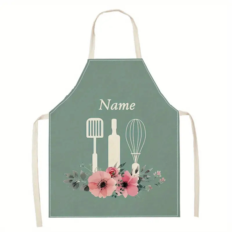 Pregača bez rukava od poliesteru, otporna na mrlje, crtani/Instagram stil