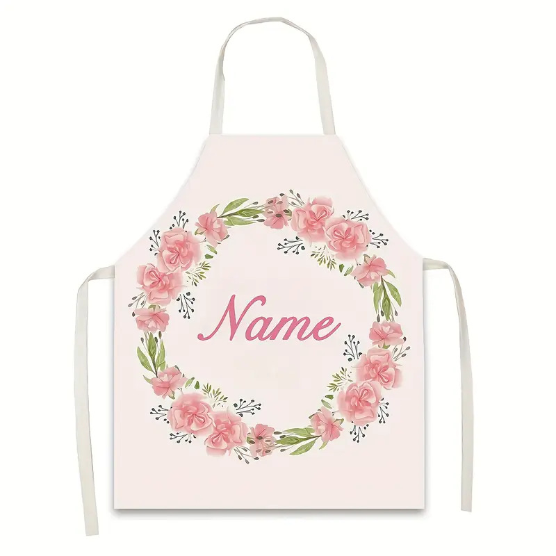 Pregača bez rukava od poliesteru, otporna na mrlje, crtani/Instagram stil