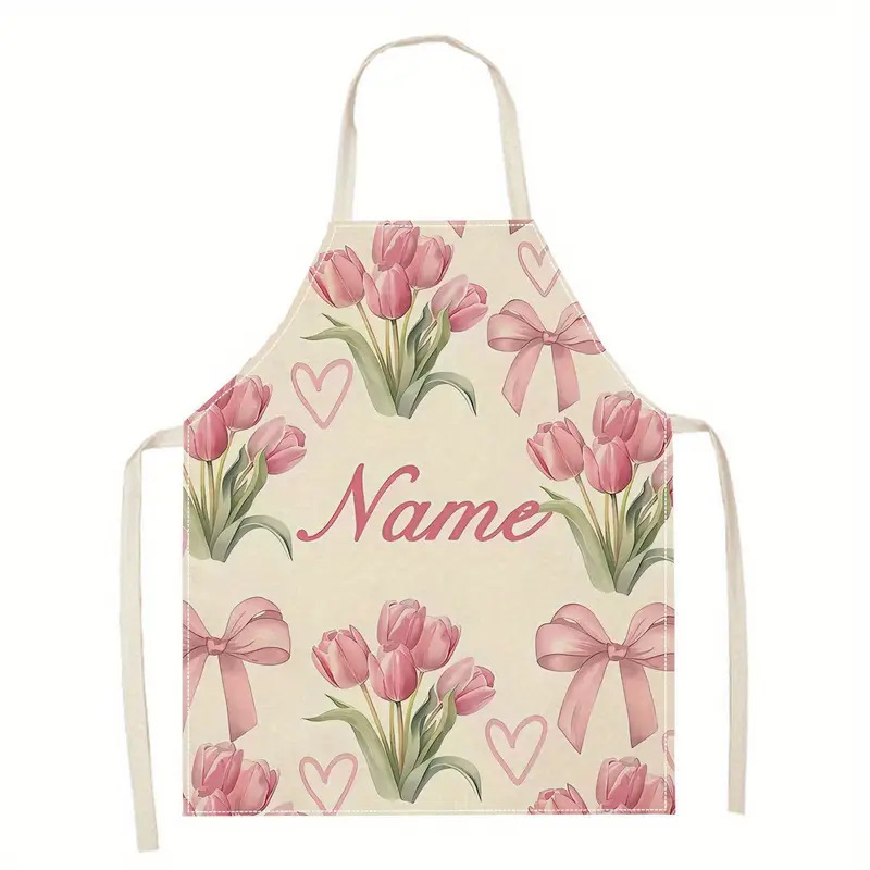 Pregača bez rukava od poliesteru, otporna na mrlje, crtani/Instagram stil