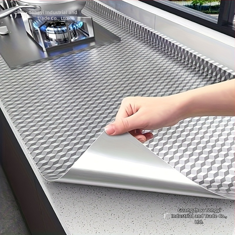 PVC nástenná dekorácia do kuchyne – vodotesná, vlhkosťodolná, olejodolná, odolná proti škvrnám, plesňový odolný, plochá nálepka na stenu (1 ks)