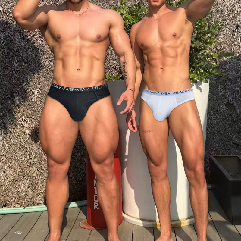 Ανδρικά εσώρουχα τύπου τρίγωνο, αναπνέον Modal, πλεκτό ύφασμα, χαμηλή μέση