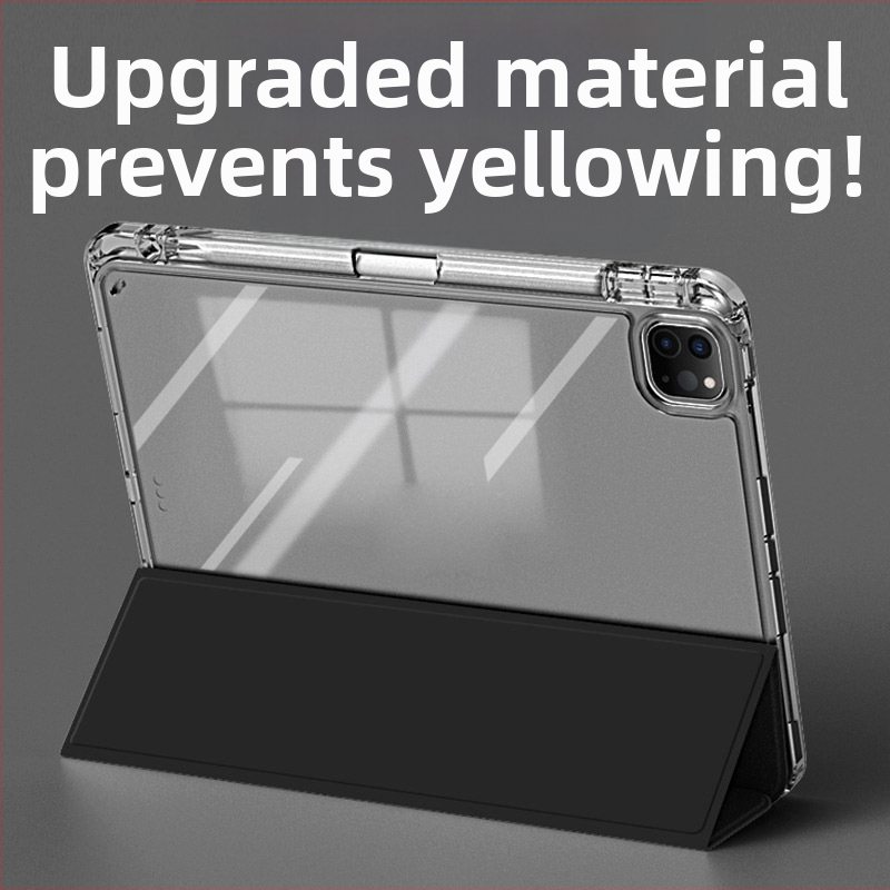 PC защитен калъф за Apple iPad Pro с три сгъвания — слот за писалка, ударозащита, антинадраскване