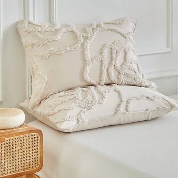 Trīsdaļīgs gultas veļas komplekts ar ziedu rakstu, digitālā druka uz ķīmiskās šķiedras, mūsdienīgs minimālisma stils, 90 g/m²