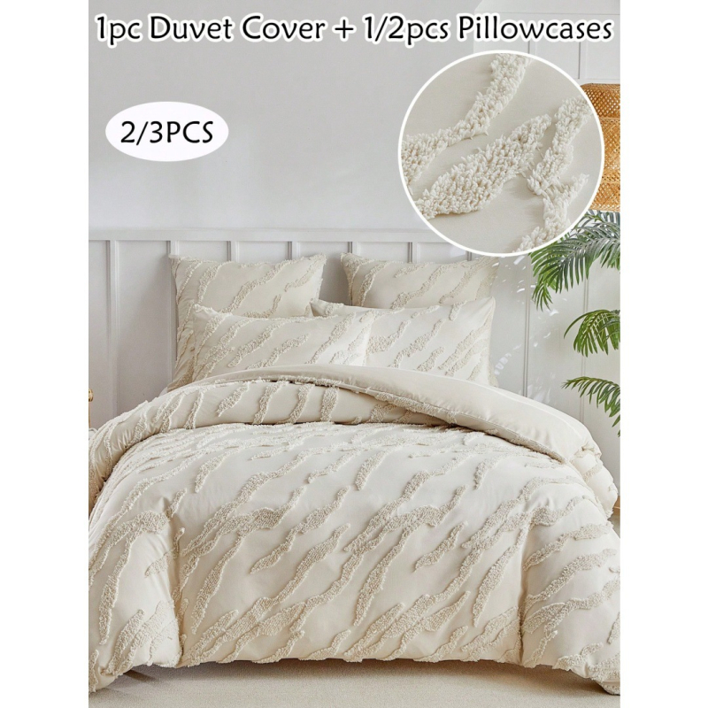 Trīsdaļīgs gultas veļas komplekts ar ziedu rakstu, digitālā druka uz ķīmiskās šķiedras, mūsdienīgs minimālisma stils, 90 g/m²