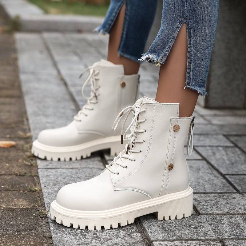 Sieviešu Martin zābaki, PU augšdaļa, gumijas zole, aizmugurē rāvējslēdzējs, zems garums, vidēja augstuma papēdis 3–5 cm