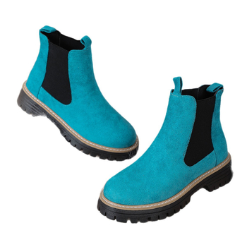 Sieviešu Martin zābaki, britu stilā, apaļa purngala, bieza zole, slip-on, augšējā materiāla sintētiskā āda, iekšējā odere